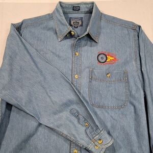 Vintage Sturgis 2000 60th Anniversary Denim Long Sleeve‎ Medium Shirt All Sport
